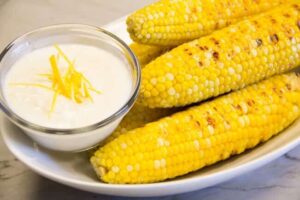 Garlic & Lemon Aioli Corn on the Cob