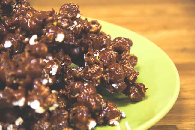 Chocolate Popcorn Clusters