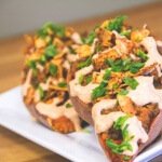 Smoked Lentil Stuffed Sweet Potatoes