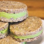 Avocado Lime Ice Cream Cookie Sandwiches - Raw Vegan