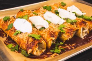 Turkey & Cheese Enchiladas (Dairy Free, Vegan)