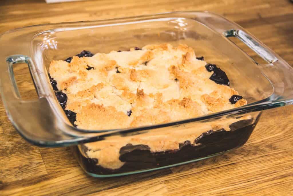 Blueberry Coconut Cobbler