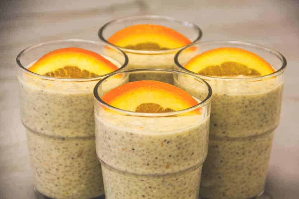 Orange Creamsicle Chia Pudding