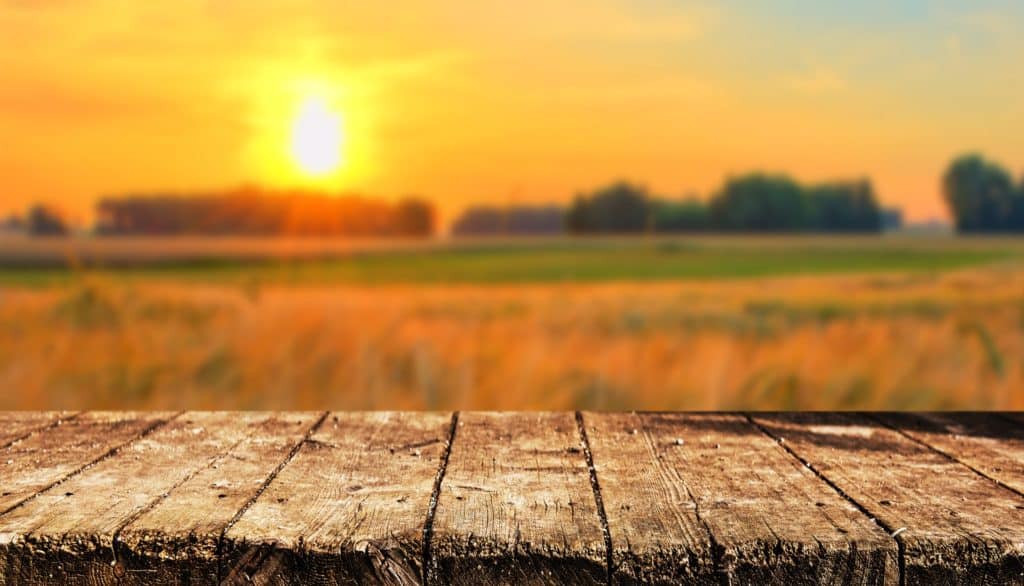 Empty table background